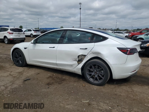 2023 Tesla Model 3 with VIN 5YJ3E1EA0PF575488, listed as a Copart auction lot 56889115 with 18,677 mi miles and Clean title. Bid and sale history available at DreamBid. Image 2.