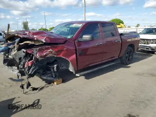 2018 Ram 1500 Express z VIN 1C6RR6KG7JS100443, wystawiony jako Copart lot #55968095 z przebiegiem 98 465 mil mil oraz Nie do naprawy • Non repairable. Historia ofert i sprzedaży dostępna na DreamBid. Obrazek 1.