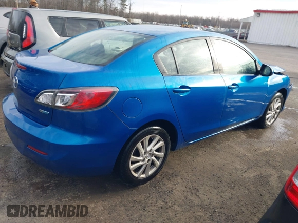 2012 Mazda Mazda3 i Touring with VIN JM1BL1V85C1537224, listed as a IAAI auction lot 41588360 with 186,814 mi miles. Bid and sale history available at carsss.com. Image 4.