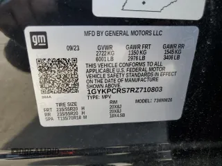 2024 Cadillac XT6 FWD Premium Luxury with VIN 1GYKPCRS7RZ710803, listed as a Copart auction lot 88152345 with 10,409 mi miles and Salvage Title. Bid and sale history available at carsss.com. Image 13.