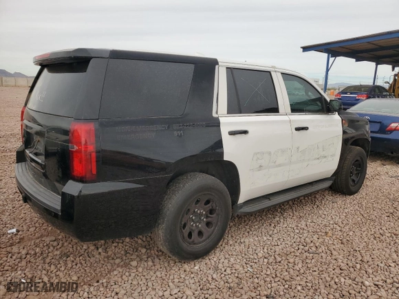 2017 Chevrolet Tahoe Commercial with VIN 1GNLCDEC6HR218814, listed as a Copart auction lot 45400795 with 105,281 mi miles and Salvage Title. Bid and sale history available at carsss.com. Image 3.
