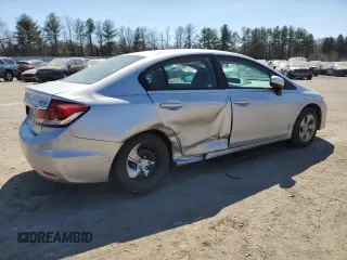 2014 Honda Civic Sedan LX with VIN 19XFB2F55EE251775, listed as a Copart auction lot 50486415 with 44,277 mi miles and Salvage Title. Bid and sale history available at carsss.com. Image 3.