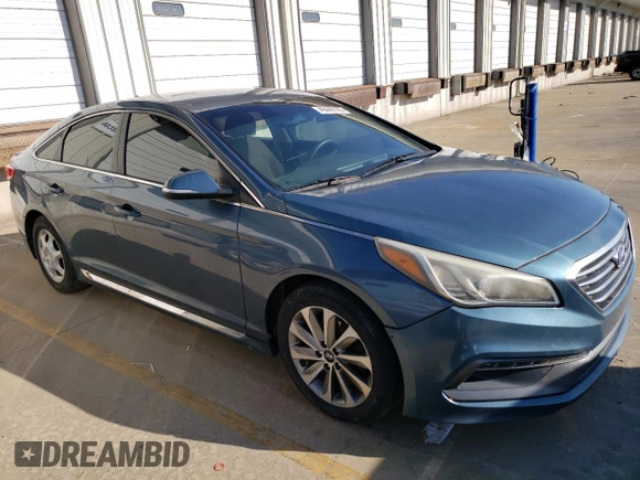 2016 Hyundai Sonata Sport with VIN 5NPE34AF6GH349300, listed as a Copart auction lot 49440105 with 97,571 mi miles and Salvage Title. Bid and sale history available at carsss.com. Image 4.