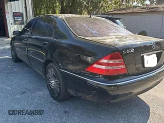 2001 Mercedes-Benz S-Class with VIN WDBNG75J71A193818, listed as a Copart auction lot 76375284 with 225,724 mi miles and Clean Title. Bid and sale history available at carsss.com. Image 3.