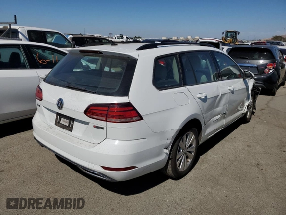 2019 Volkswagen Golf SportWagen S with VIN 3VW117AU6KM505369, listed as a Copart auction lot 58688604 with 30,636 mi miles and Salvage Title. Bid and sale history available at carsss.com. Image 3.
