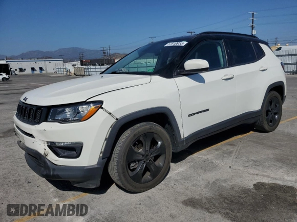 2019 Jeep Compass Altitude with VIN 3C4NJCBB4KT833213, listed as a Copart auction lot 57519955 with 82,738 mi miles and Salvage title. Bid and sale history available at DreamBid. Image 1.