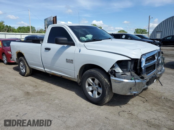 2013 Ram 1500 Tradesman with VIN 3C6JR7DG2DG596599, listed as a Copart auction lot 55009895 with 83,111 mi miles and Salvage title. Bid and sale history available at DreamBid. Image 4.
