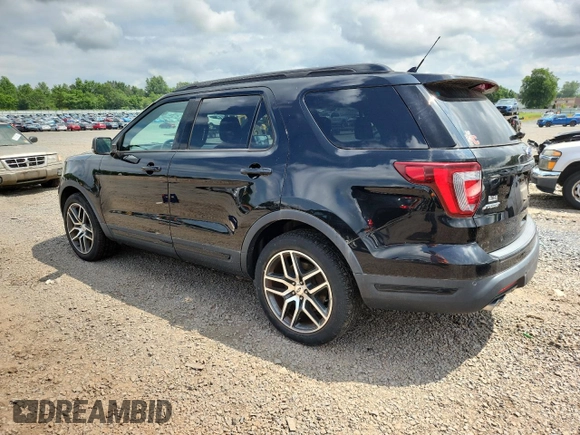 2018 Ford Explorer Sport with VIN 1FM5K8GT1JGA52742, listed as a Copart auction lot 64872875 with 50,024 mi miles and Clean title. Bid and sale history available at DreamBid. Image 2.