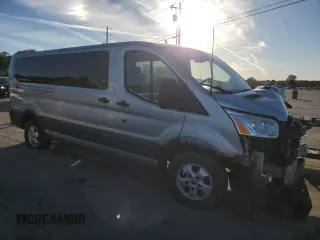 2018 Ford Transit Passenger XL with VIN 1FBZX2YM5JKB06041, listed as a Copart auction lot 76293114 with 186,099 mi miles and Salvage Title. Bid and sale history available at DreamBid. Image 4.