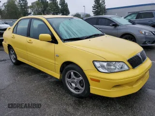 2002 Mitsubishi Lancer OZ-Rally with VIN JA3AJ86E72U047104, listed as a Copart auction lot 43603165 with 0 mi miles and Salvage Title. Bid and sale history available at carsss.com. Image 4.