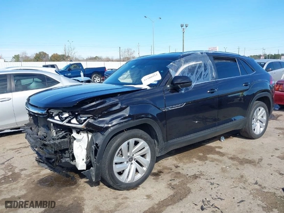 2023 Volkswagen Atlas Cross Sport 3.6L V6 SE w/Technology with VIN 1V2WE2CA4PC205727, listed as a IAAI auction lot 41380922 with 74,482 mi miles. Bid and sale history available at carsss.com. Image 2.