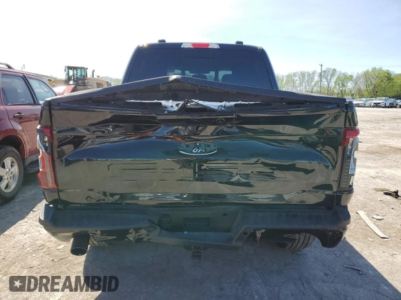 2024 Ford F-150 XLT with VIN 1FTFW3LDXRFB56503, listed as a Copart auction lot 52532365 with 2,264 mi miles and Salvage Title. Bid and sale history available at carsss.com. Image 6.
