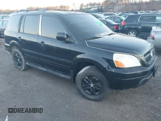 2003 Honda Pilot EX with VIN 2HKYF18423H506550, listed as a IAAI auction lot 41766510 with 999,999 mi miles. Bid and sale history available at carsss.com. Image 1.