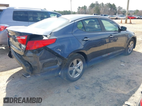 2015 Kia Optima LX z VIN 5XXGM4A73FG364345, wystawiony jako IAAI lot #41598303 z przebiegiem 134 486 mil mil oraz . Historia ofert i sprzedaży dostępna na DreamBid. Obrazek 4.