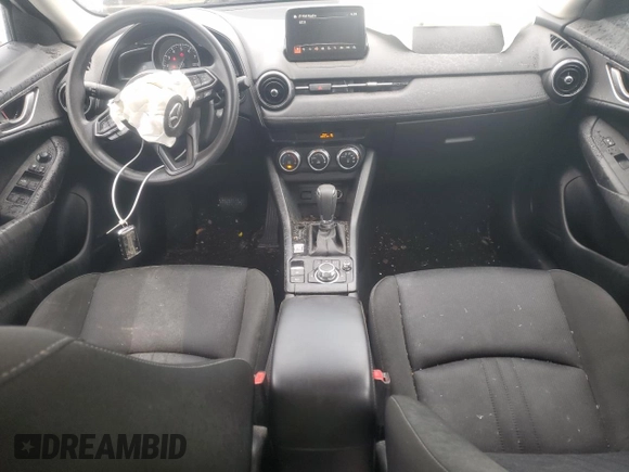 2020 Mazda CX-3 Sport with VIN JM1DKDB79L1474363, listed as a Copart auction lot 74983574 with 56,737 mi miles and Salvage Title. Bid and sale history available at carsss.com. Image 8.