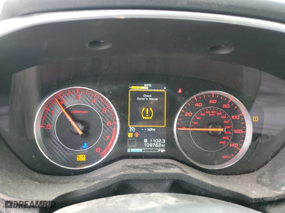 2017 Subaru Impreza Sport with VIN 4S3GTAL65H1715096, listed as a Copart auction lot 78367674 with 109,762 mi miles and Salvage Title. Bid and sale history available at carsss.com. Image 9.