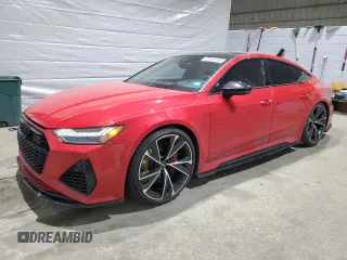 2022 Audi RS 7 z VIN WUAPCBF25NN904045, wystawiony jako Copart lot #48138785 z przebiegiem 43 137 mil mil oraz Szkoda całkowita • Salvage title. Historia ofert i sprzedaży dostępna na DreamBid. Obrazek 1.