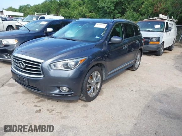 2014 Infiniti QX60 with VIN 5N1AL0MNXEC552754, listed as a IAAI auction lot 42692886 with 114,746 mi miles and . Bid and sale history available at DreamBid. Image 2.