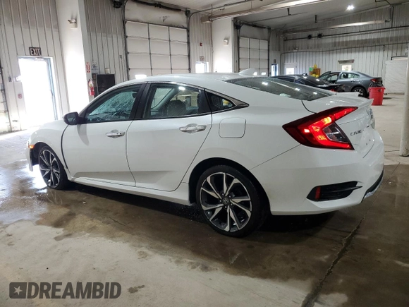 2020 Honda Civic Sedan Touring with VIN 19XFC1F96LE203872, listed as a Copart auction lot 46944375 with 72,000 mi miles and Salvage Title. Bid and sale history available at carsss.com. Image 2.