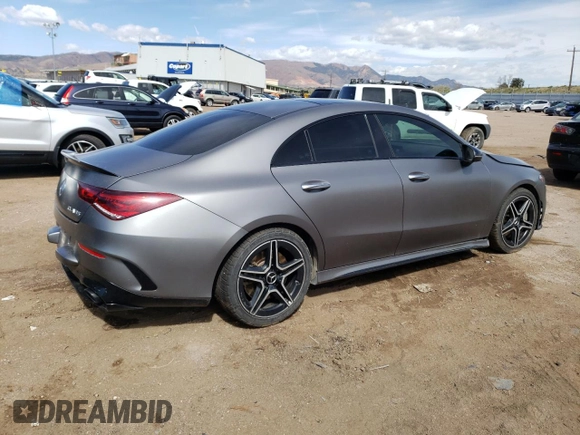 2020 Mercedes-Benz CLA with VIN W1K5J5BB9LN099140, listed as a Copart auction lot 51550614 with 58,048 mi miles. Bid and sale history available at carsss.com. Image 3.
