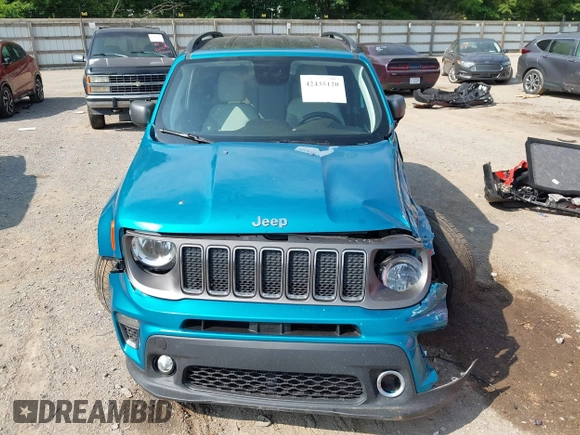 2020 Jeep Renegade Limited with VIN ZACNJAD18LPL69647, listed as a IAAI auction lot 42435120 with 62,767 mi miles and . Bid and sale history available at DreamBid. Image 12.