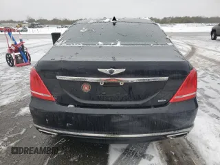 2017 Genesis G90 5.0L Ultimate with VIN KMHG54JH9HU026382, listed as a Copart auction lot 41832495 with 118,101 mi miles and Salvage Title. Bid and sale history available at carsss.com. Image 6.