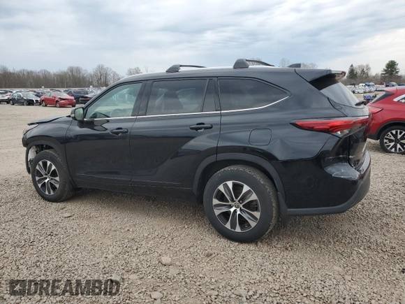 2022 Toyota Highlander XLE z VIN 5TDHZRBH5NS584920, wystawiony jako Copart lot #54503915 z przebiegiem 24 535 mil mil oraz Szkoda całkowita • Salvage title. Historia ofert i sprzedaży dostępna na DreamBid. Obrazek 2.
