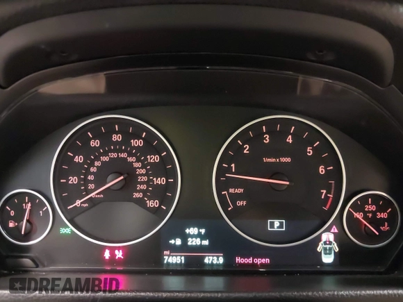 2015 BMW 4 Series 428i xDrive with VIN WBA3T1C52FP821020, listed as a IAAI auction lot 42004707 with 74,951 mi miles and . Bid and sale history available at carsss.com. Image 7.