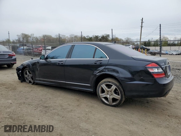 2008 Mercedes-Benz S-Class 5.5L V8 with VIN WDDNG86X88A185673, listed as a Copart auction lot 52859885 with 159,293 mi miles and Salvage Title. Bid and sale history available at carsss.com. Image 2.