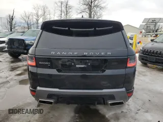 2021 Land Rover Range Rover Sport HSE Silver Edition with VIN SALWR2SU2MA752867, listed as a Copart auction lot 48233955 with 21,411 mi miles and Salvage title. Bid and sale history available at DreamBid. Image 6.