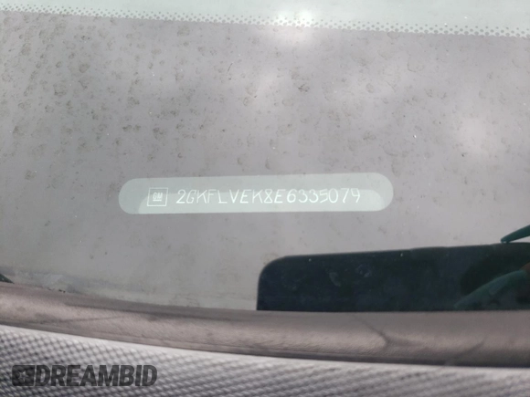 2014 GMC Terrain SLE with VIN 2GKFLVEK8E6335079, listed as a Copart auction lot 57095625 with 176,871 mi miles and Salvage title. Bid and sale history available at DreamBid. Image 14.