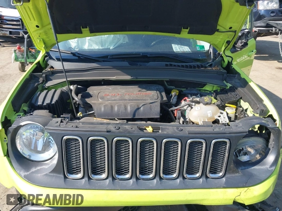 2017 Jeep Renegade Altitude with VIN ZACCJBBB1HPF11677, listed as a IAAI auction lot 41711727 with 58,527 mi miles and . Bid and sale history available at DreamBid. Image 10.