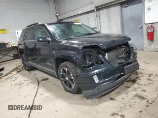 2017 GMC Terrain SLE with VIN 2GKFLTE3XH6107912, listed as a Copart auction lot 50130145 with 169,012 mi miles and Salvage Title. Bid and sale history available at carsss.com. Image 4.