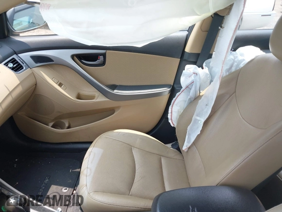 2013 Hyundai Elantra Limited z VIN 5NPDH4AE9DH205899, wystawiony jako IAAI lot #42476924 z przebiegiem 139 475 mil mil oraz . Historia ofert i sprzedaży dostępna na DreamBid. Obrazek 5.