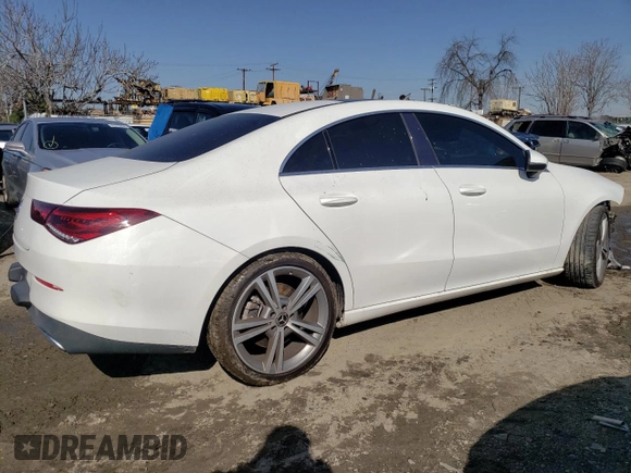 2020 Mercedes-Benz CLA 250 with VIN WDD5J4GB7LN035181, listed as a Copart auction lot 42036494 with 52,821 mi miles and . Bid and sale history available at DreamBid. Image 3.