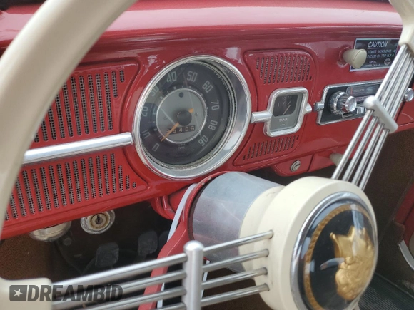 1965 Volkswagen Beetle with VIN 3364004, listed as a Copart auction lot 75647994 with 95,406 mi miles and Salvage Title. Bid and sale history available at DreamBid. Image 9.