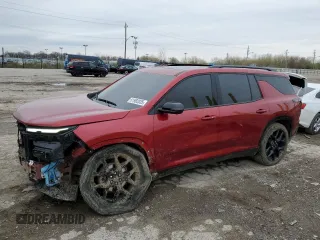2024 Chevrolet Traverse AWD RS z VIN 1GNEVLKSXRJ163714, wystawiony jako Copart lot #51982035 z przebiegiem 17 053 mil mil oraz Szkoda całkowita • Salvage title. Historia ofert i sprzedaży dostępna na DreamBid. Obrazek 1.