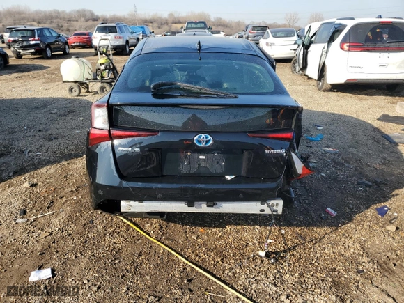 2019 Toyota Prius L Eco with VIN JTDKARFU0K3087758, listed as a Copart auction lot 49034575 with 148,334 mi miles and Salvage Title. Bid and sale history available at carsss.com. Image 6.