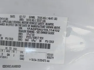 2017 Ford C-Max Hybrid SE with VIN 1FADP5AU1HL114102, listed as a IAAI auction lot 41581268 with 213,793 mi miles. Bid and sale history available at carsss.com. Image 9.