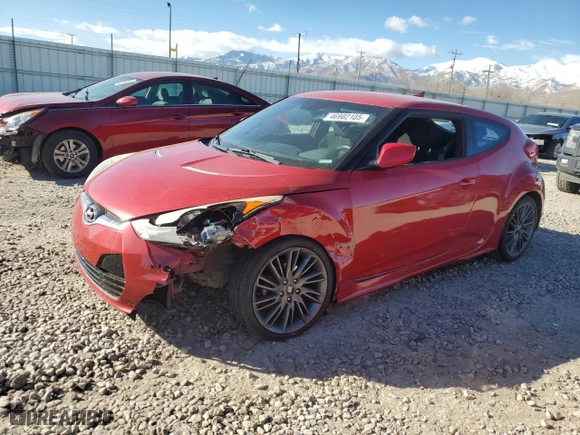 2013 Hyundai Veloster RE:MIX with VIN KMHTC6AD5DU152990, listed as a Copart auction lot 46902105 with 152,776 mi miles and Salvage Title. Bid and sale history available at carsss.com. Image 1.