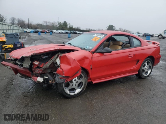 1997 Ford Mustang Cobra with VIN 1FALP47V1VF181752, listed as a Copart auction lot 50330625 with 293,125 mi miles and Salvage Title. Bid and sale history available at carsss.com. Image 1.