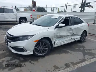 2019 Honda Civic Sedan EX with VIN 19XFC1F38KE210039, listed as a IAAI auction lot 41870809 with 23,391 mi miles. Bid and sale history available at carsss.com. Image 2.