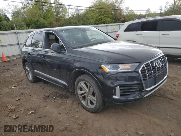 2020 Audi Q7 Premium with VIN WA1AXAF76LD010727, listed as a Copart auction lot 49677003 with 50,142 mi miles. Bid and sale history available at carsss.com. Image 4.