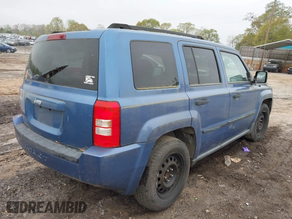 2007 Jeep Patriot Sport with VIN 1J8FT28W67D336432, listed as a IAAI auction lot 41906917 with 186,843 mi miles and . Bid and sale history available at DreamBid. Image 4.