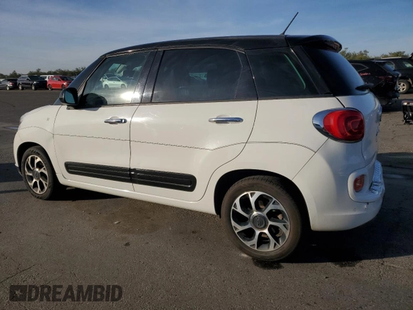 2014 FIAT 500L Easy with VIN ZFBCFABH2EZ016503, listed as a Copart auction lot 81339624 with 133,488 mi miles and Salvage Title. Bid and sale history available at carsss.com. Image 2.