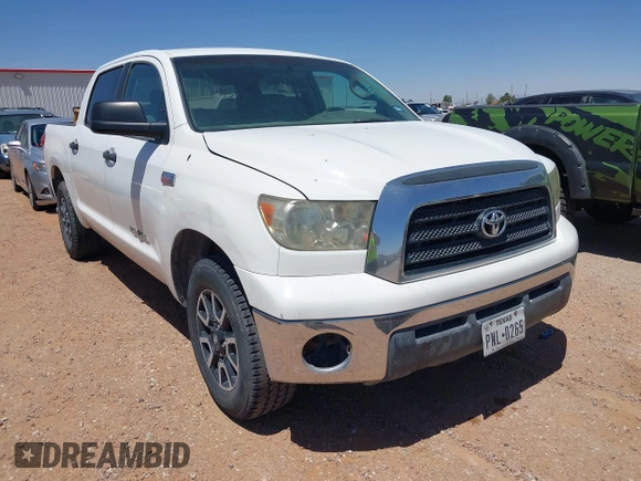2007 Toyota Tundra SR5 with VIN 5TBEV541X7S468096, listed as a IAAI auction lot 42111698 with 1 mi miles. Bid and sale history available at carsss.com. Image 1.