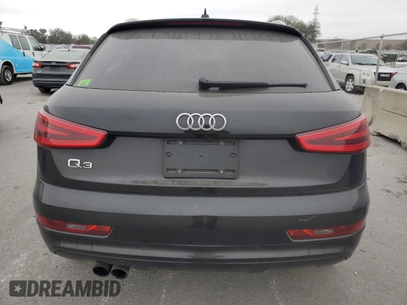 2015 Audi Q3 Prestige with VIN WA1FFCFS2FR001183, listed as a Copart auction lot 83607164 with 80,430 mi miles and Salvage title. Bid and sale history available at DreamBid. Image 6.
