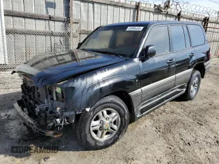 2001 Lexus LX 470 with VIN JTJHT00W613504449, listed as a Copart auction lot 45995455 with 229,056 mi miles and Salvage Title. Bid and sale history available at carsss.com. Image 1.
