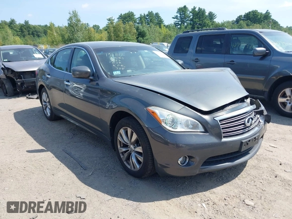 2012 Infiniti M with VIN JN1BY1AR3CM390550, listed as a IAAI auction lot 42797466 with 177,338 mi miles and . Bid and sale history available at DreamBid. Image 1.
