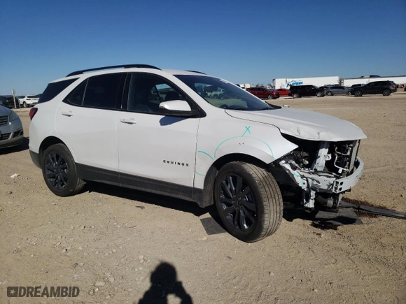 2024 Chevrolet Equinox RS with VIN 3GNAXMEG2RL370855, listed as a Copart auction lot 45922375 with 8,582 mi miles and Salvage Title. Bid and sale history available at carsss.com. Image 4.